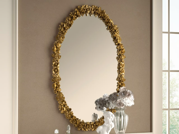DIAMANTE - Oval framed wall-mounted mirror by CASA +39 - view 2